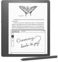 Kindle Scribe: was $339 now $269 @ Amazon
The Kindle Scribe is the first Amazon e-reader you can write on. It has a 10.2-inch 300 ppi display, an adjustable light, and comes with the Premium Pen included. You can handwrite sticky notes on your Kindle books, edit documents, and create notebooks and journals.&nbsp;In our Kindle Scribe review we said its larger screen size, screen quality, and general design are great for reading, but make it a tough sell at its full price. Now on sale, it's a batter bargain and easier to recommend. 
Price check: $339 @ Best Buy | $339 @ Target