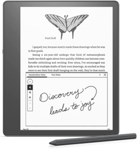 Kindle Scribe: was $339 now $239 @ Amazon
The Kindle Scribe is the first Amazon e-reader you can write on. It has a 10.2-inch 300 ppi display, an adjustable light, and comes with the Basic Pen included. You can handwrite sticky notes on your Kindle books, edit documents, and create notebooks and journals.&nbsp;In our Kindle Scribe review we said its larger screen size, screen quality, and general design are great for reading, but make it a tough sell at its full price. Now on sale, it's a batter bargain and easier to recommend.
Price check: $279 @ Best Buy