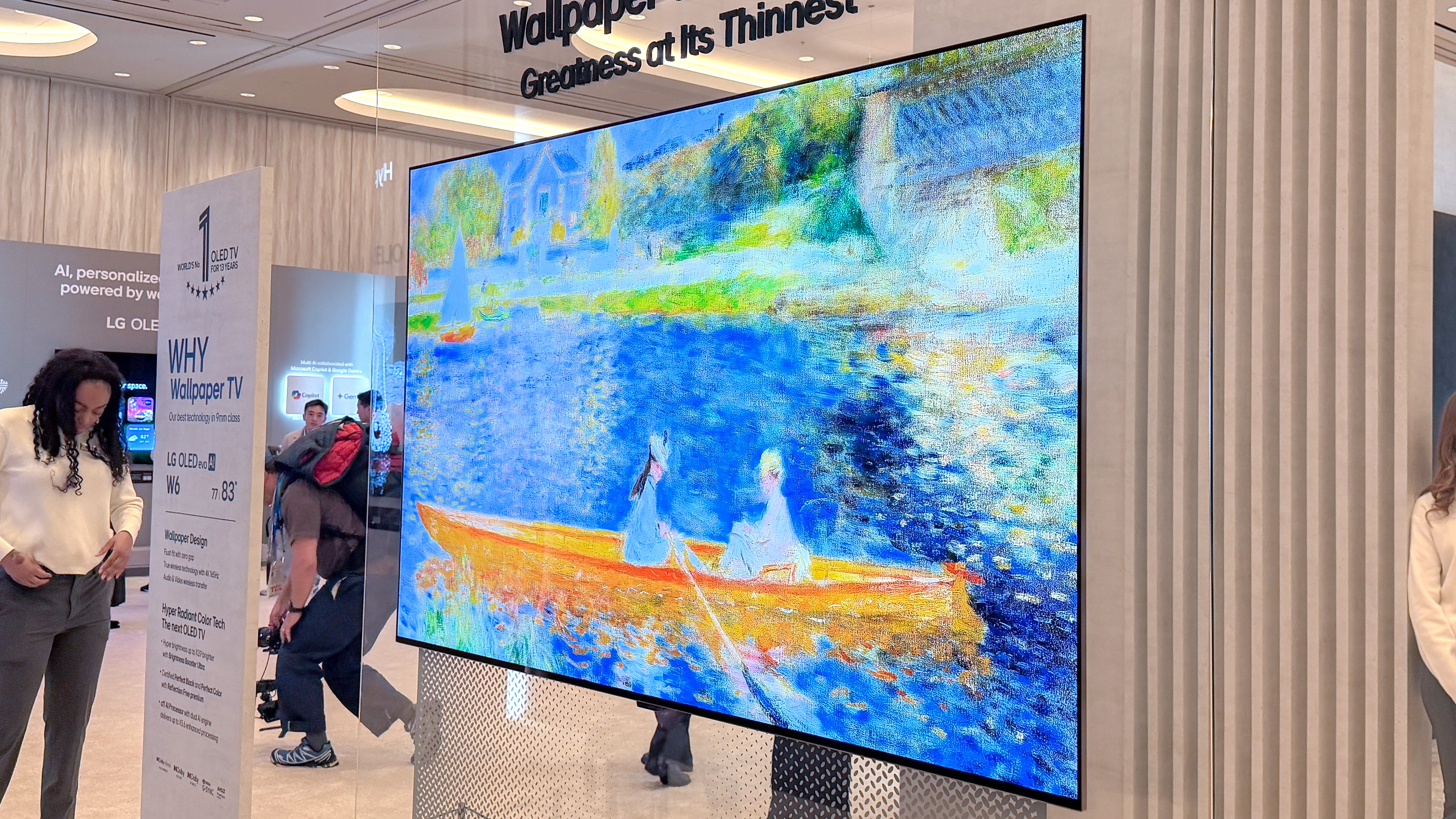 The LG Wallpaper OLED at CES 2026