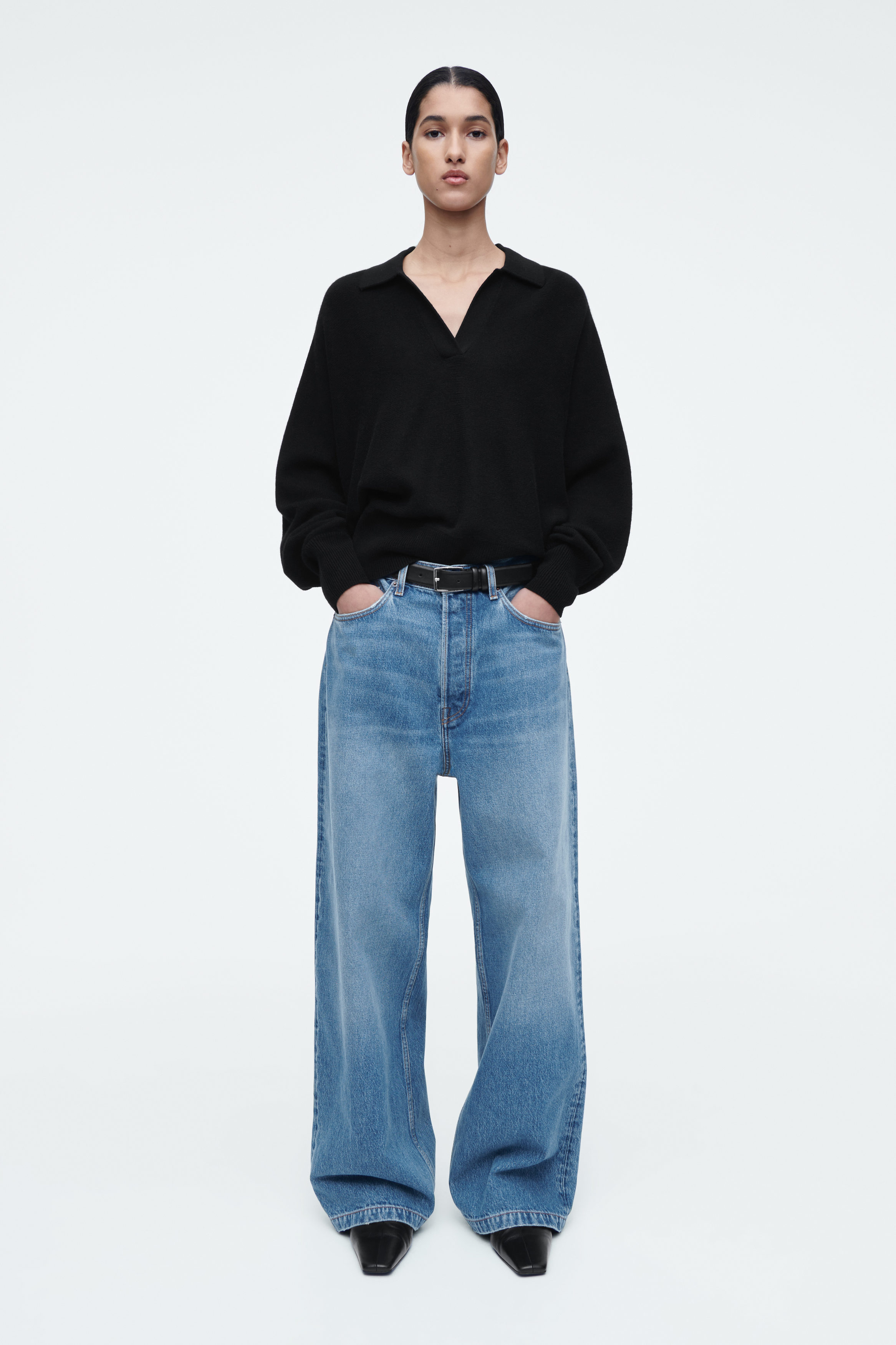 Volume wide jeans