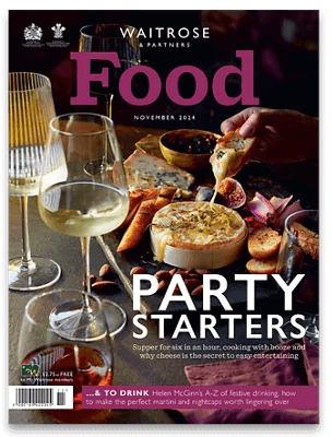 The Waitrose & Partners Party Starters food magazine