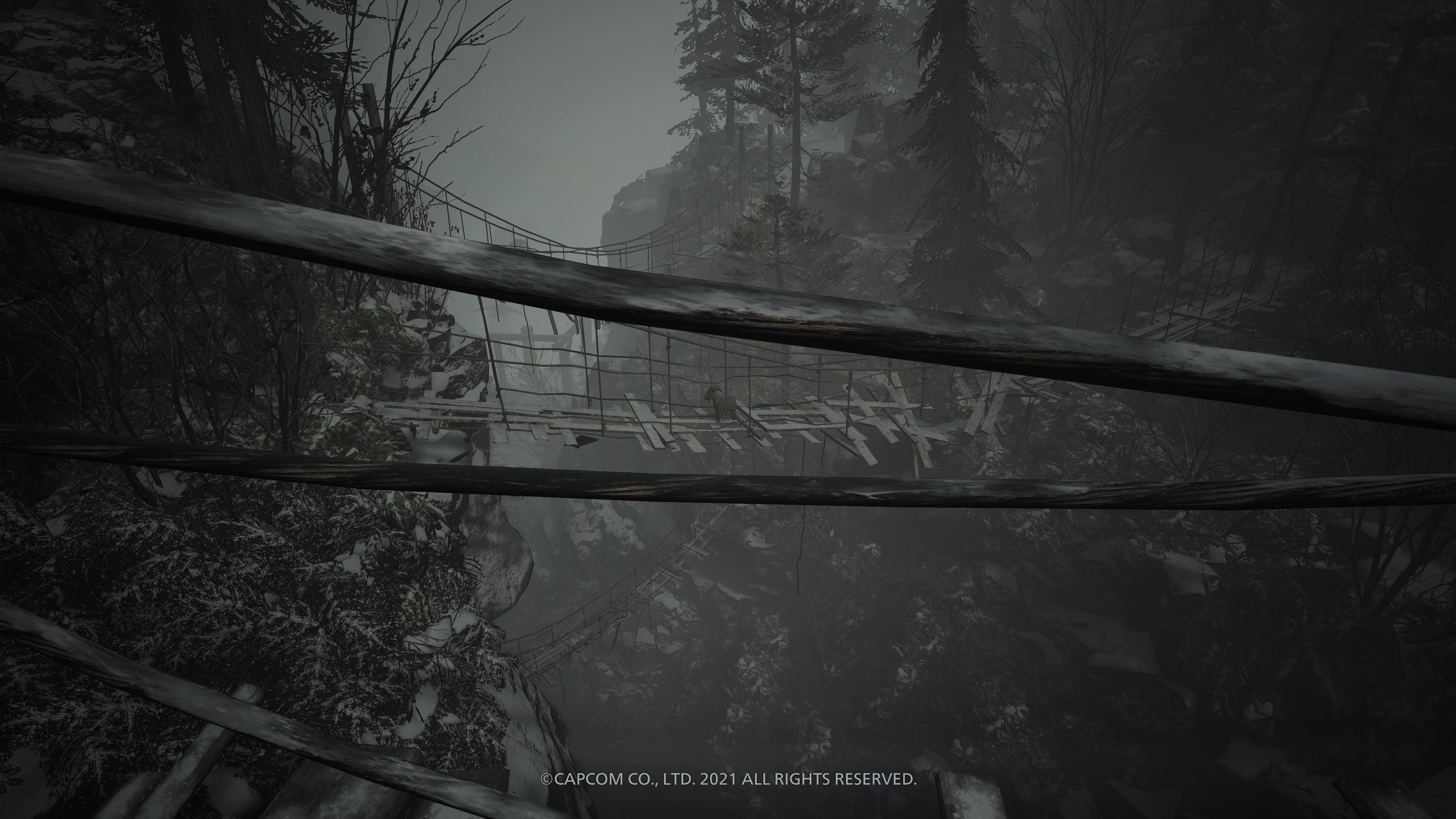 resident evil village goats of warding suspension bridge