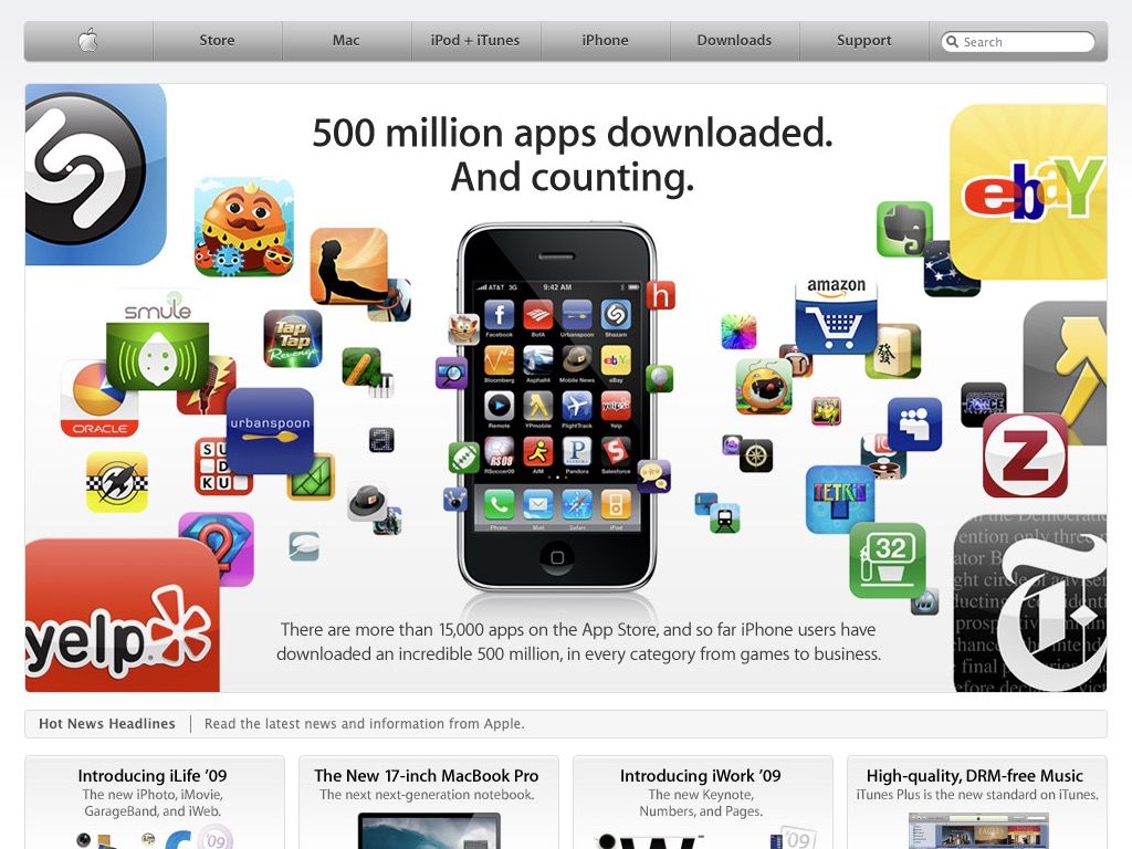Click the left arrow to see Apple in 2019