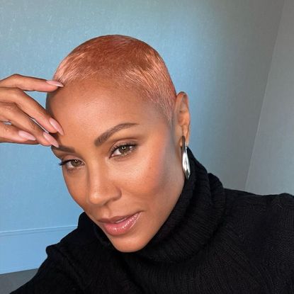 jada pinkett smith with pink hair