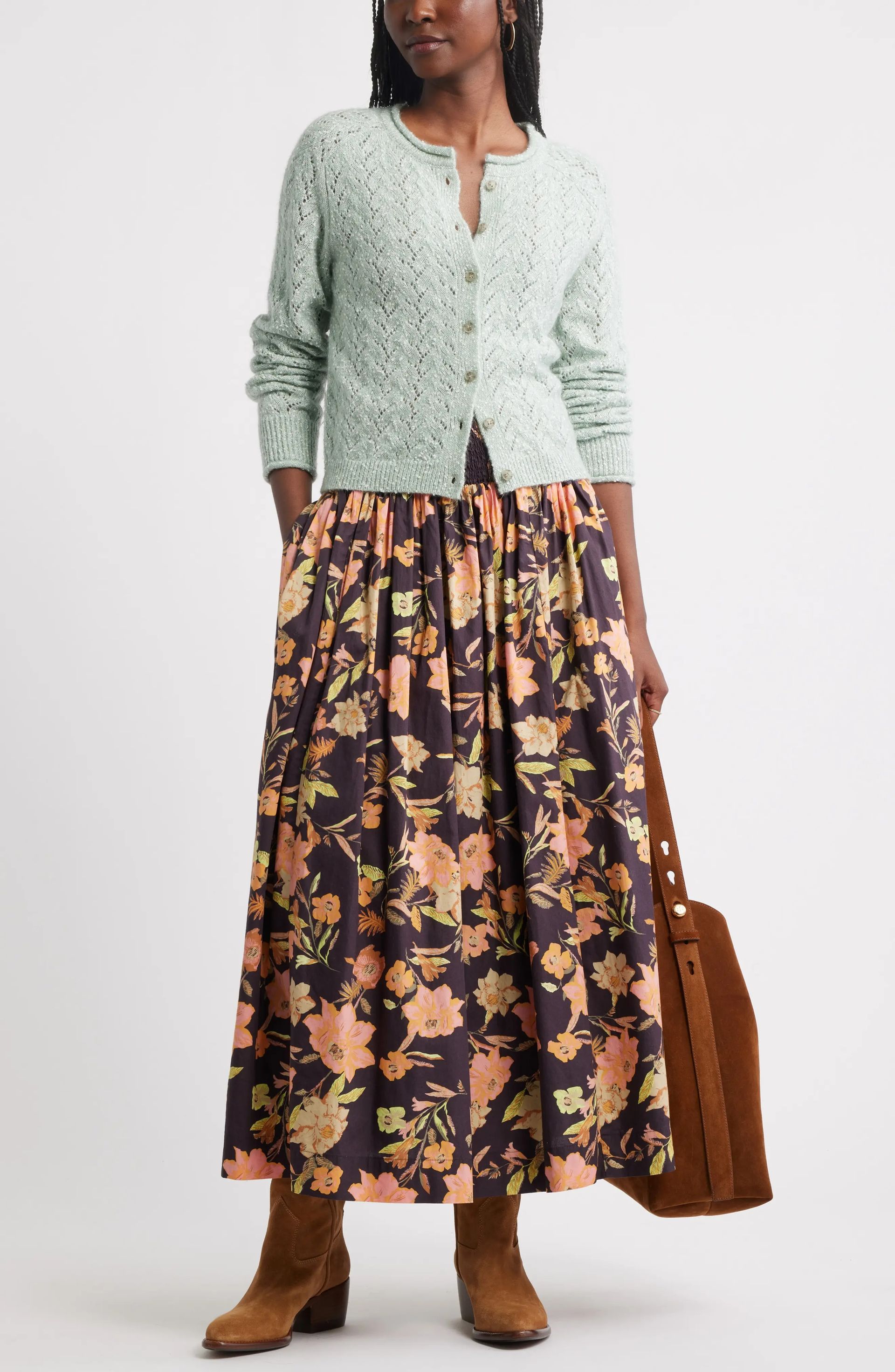 Treasure & Bond, Nep Pointelle Cardigan