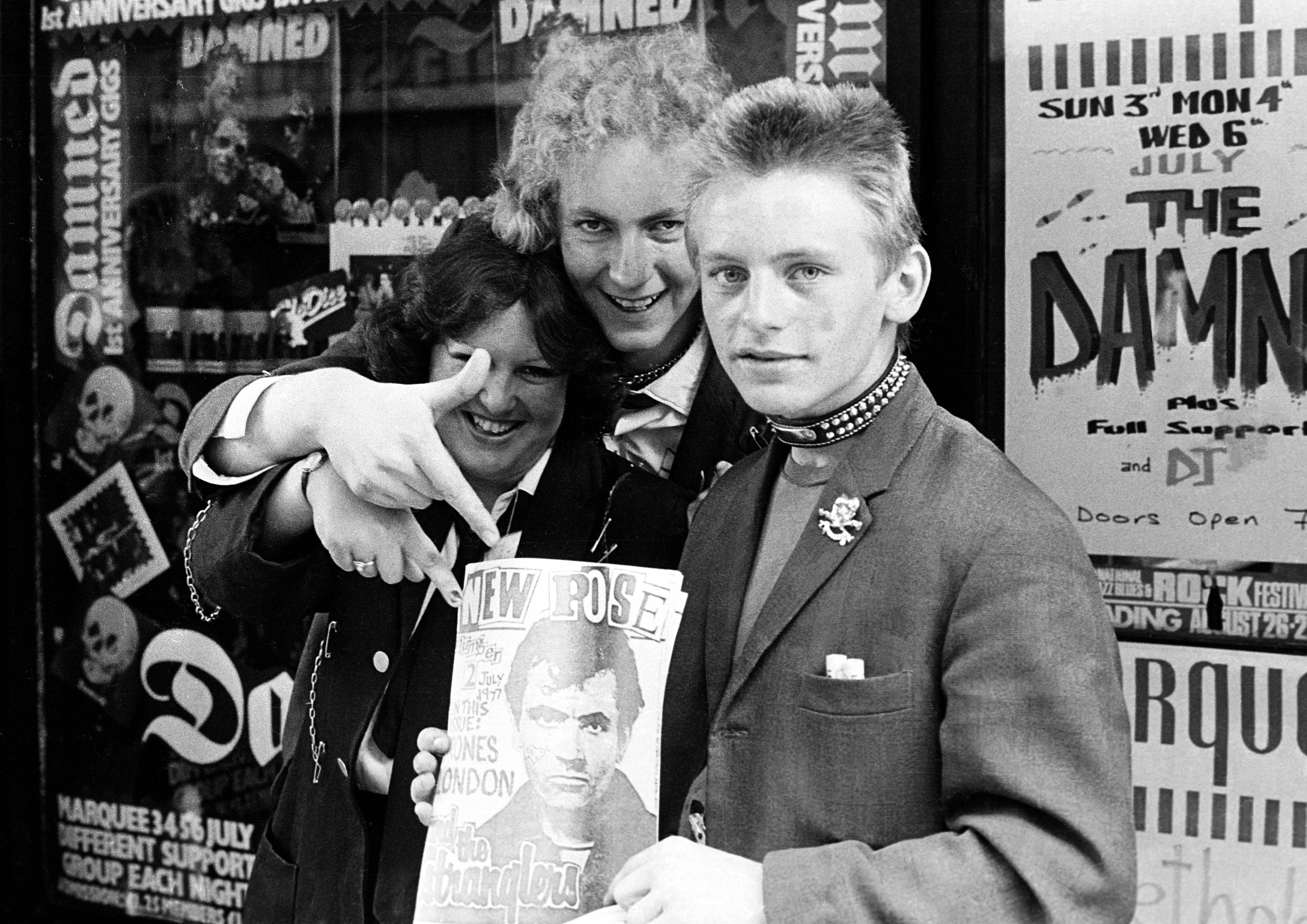 Damned fans at Marquee, London 1977