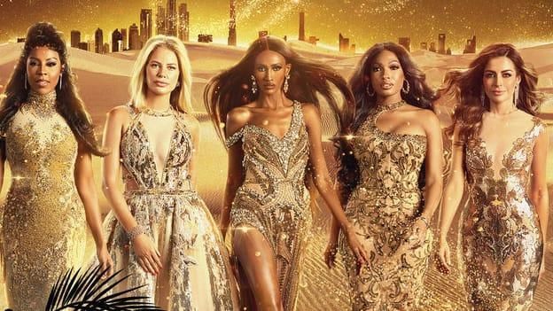 Caroline Brooks, Caroline Stanbury, Chanel Ayan, Lesa Milan and Nina Ali in the Real Housewives of Dubai season 1