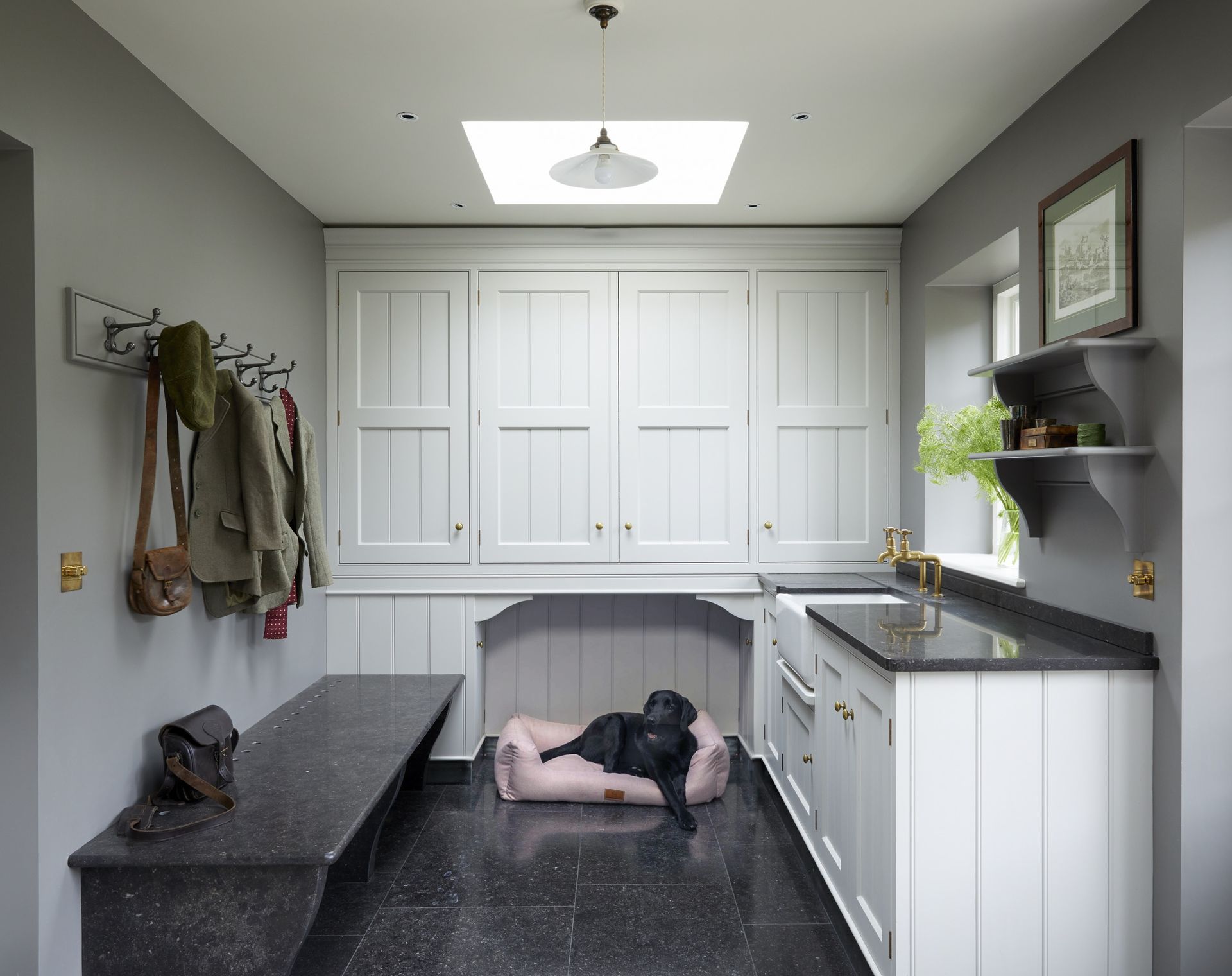 Bespoke joinery in a mudroom