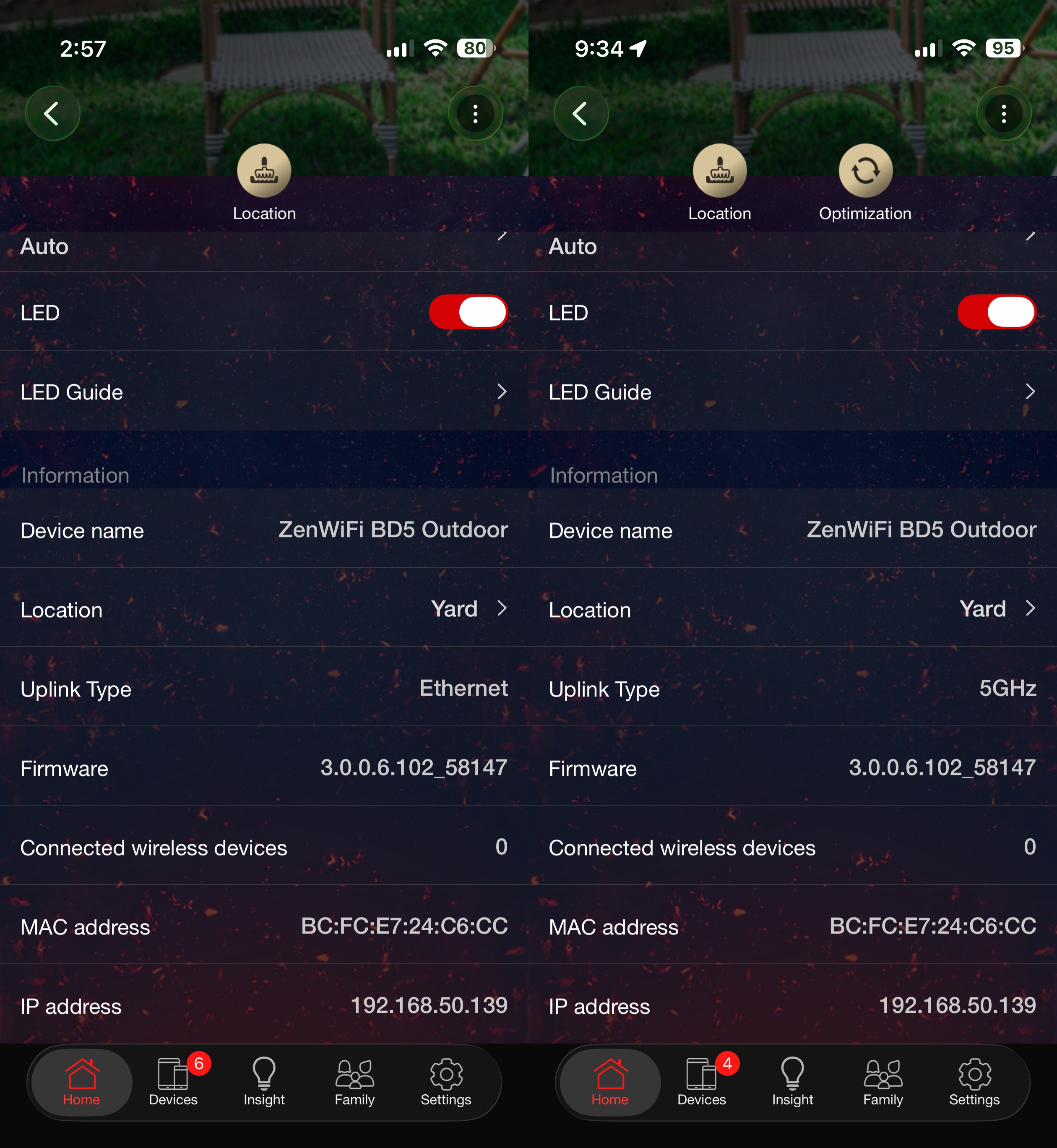 أسوس ZenWiFi BD5 في الهواء الطلق