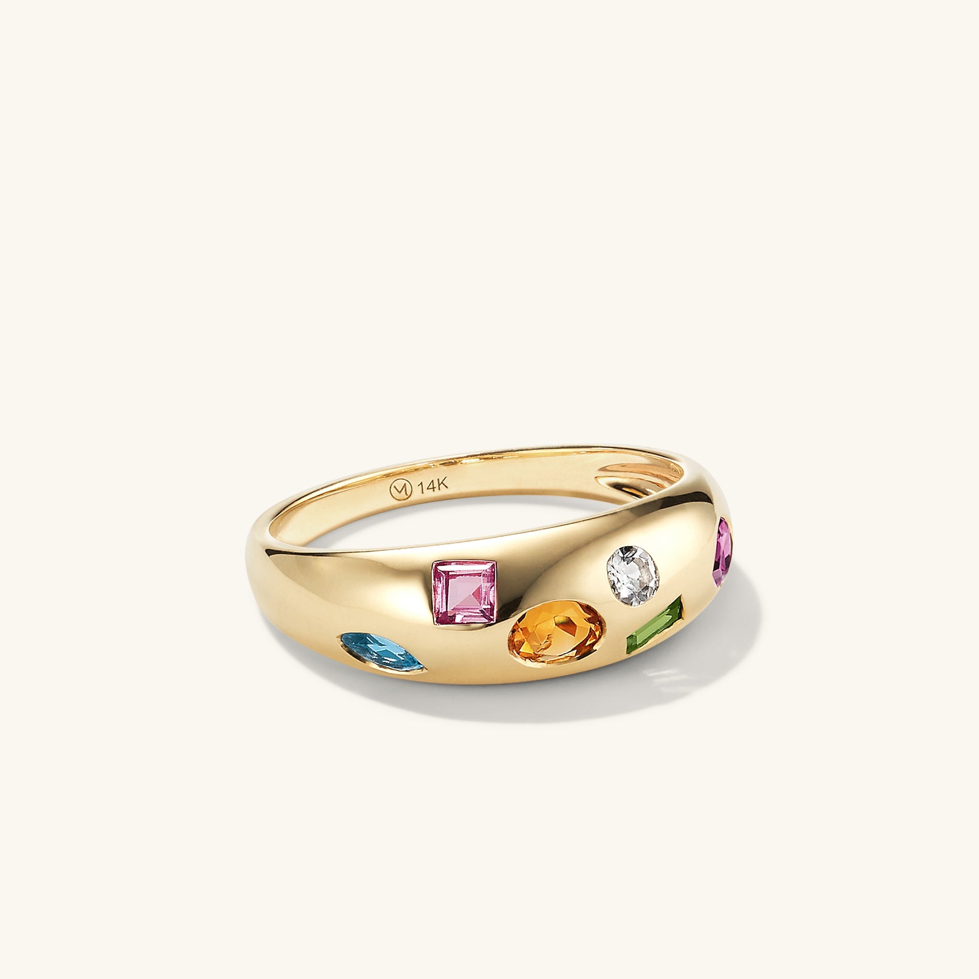 14k Yellow Gold / Multi-Gemstone / 4