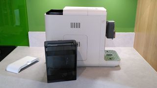 Smeg BCC13 coffee maker with full water reservoir removed