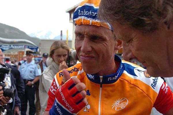Michael Boogerd (Rabobank) didn't like the way it went uphill