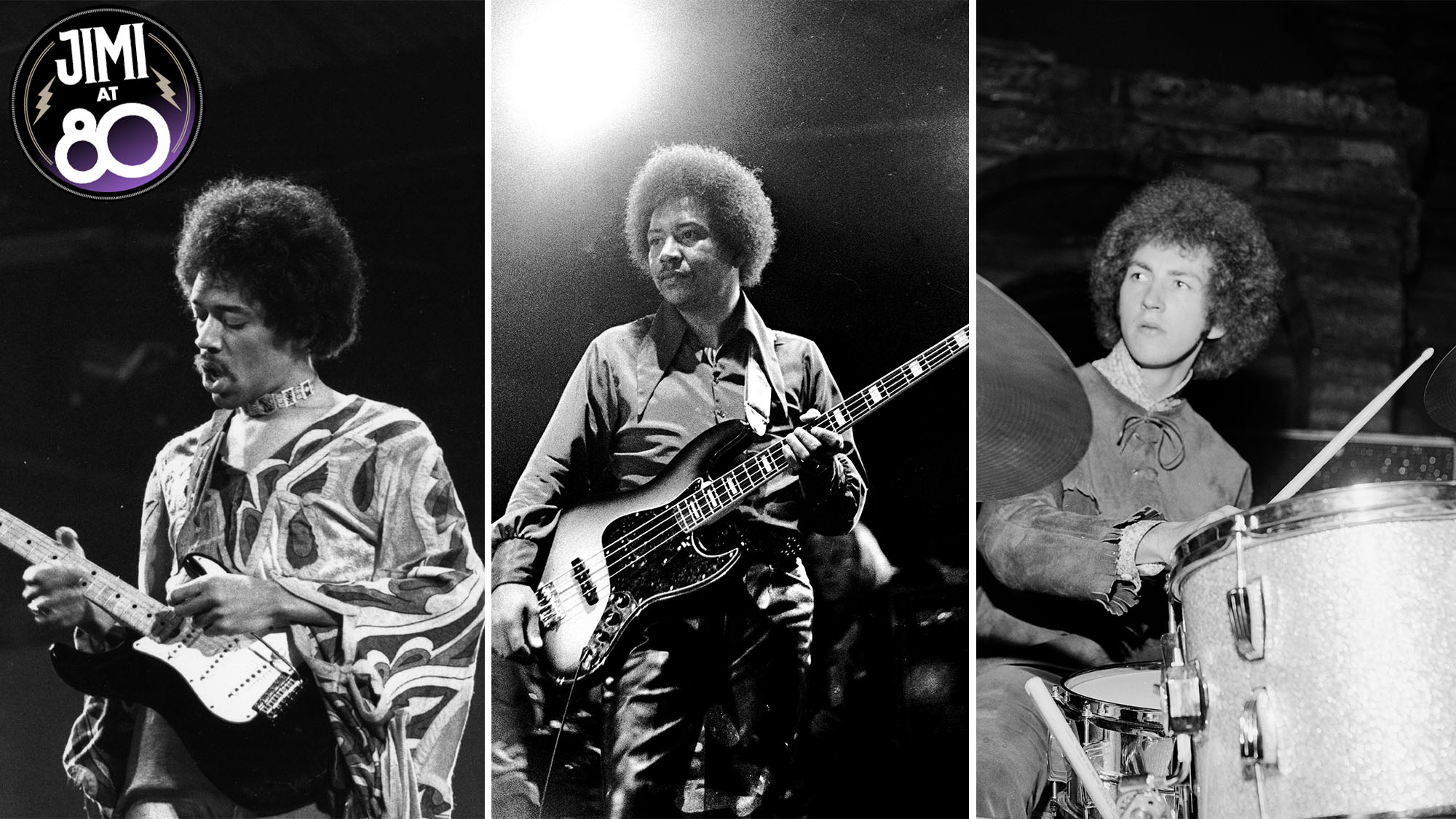 It was a wild scene up there: The Jimi Hendrix Experience's Billy