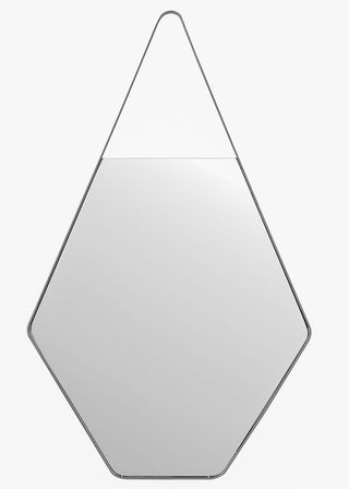 hexagonal wall mirror