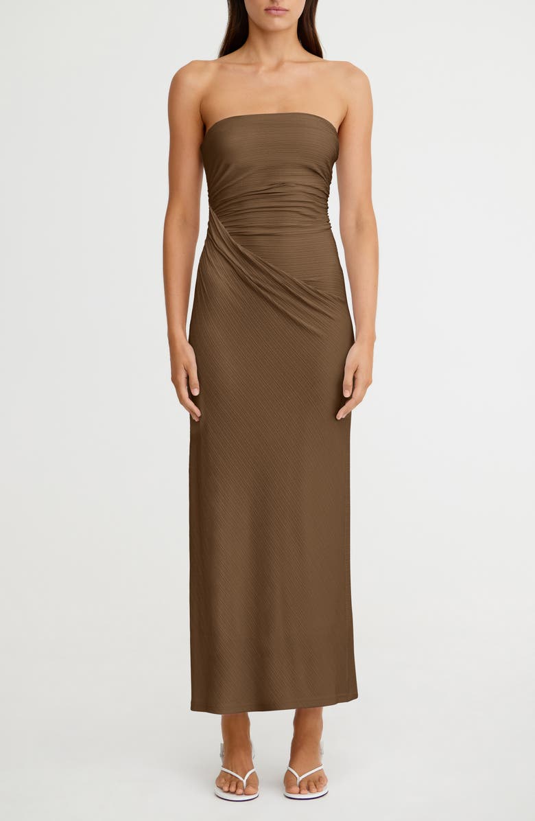 Coralie Draped Strapless Dress