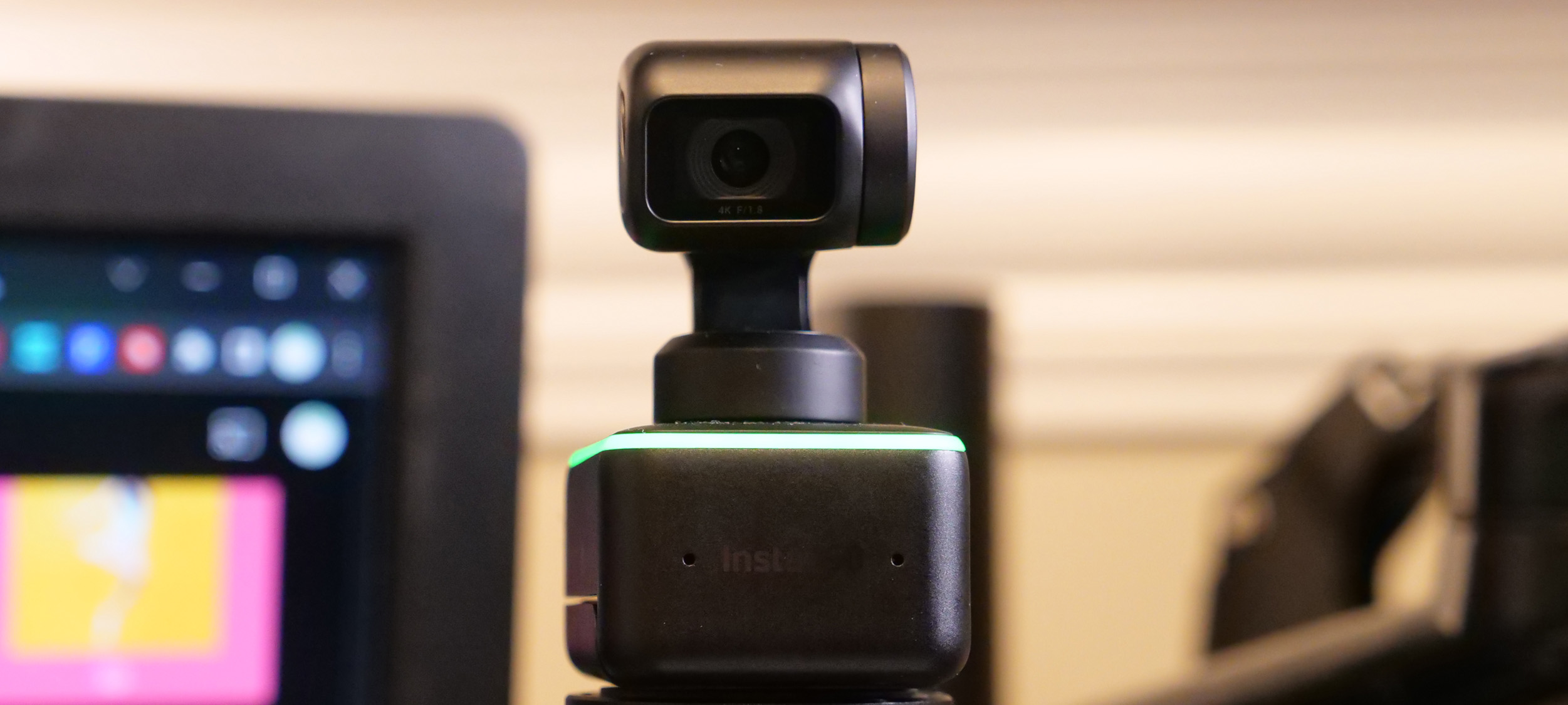 review: innovation Mag webcam image and Astounding Insta360 Link Laptop |