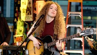 Musician Tal Wilkenfeld plays on stage at the Build Series to promote her forthcoming album 'Love Remains' at Build Studio on March 06, 2019 in New York City. 