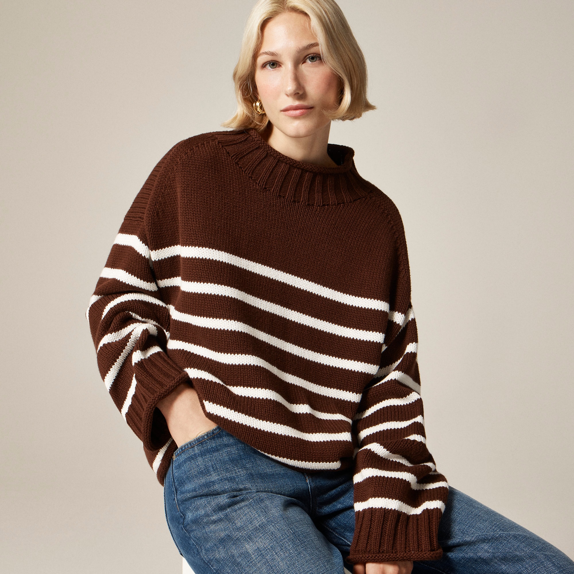 2025 Rollneck&amp;trade; Sweater in Stripe