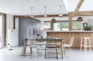 Modern family kitchen in extension