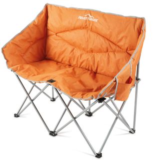 orange colour twin camping chair