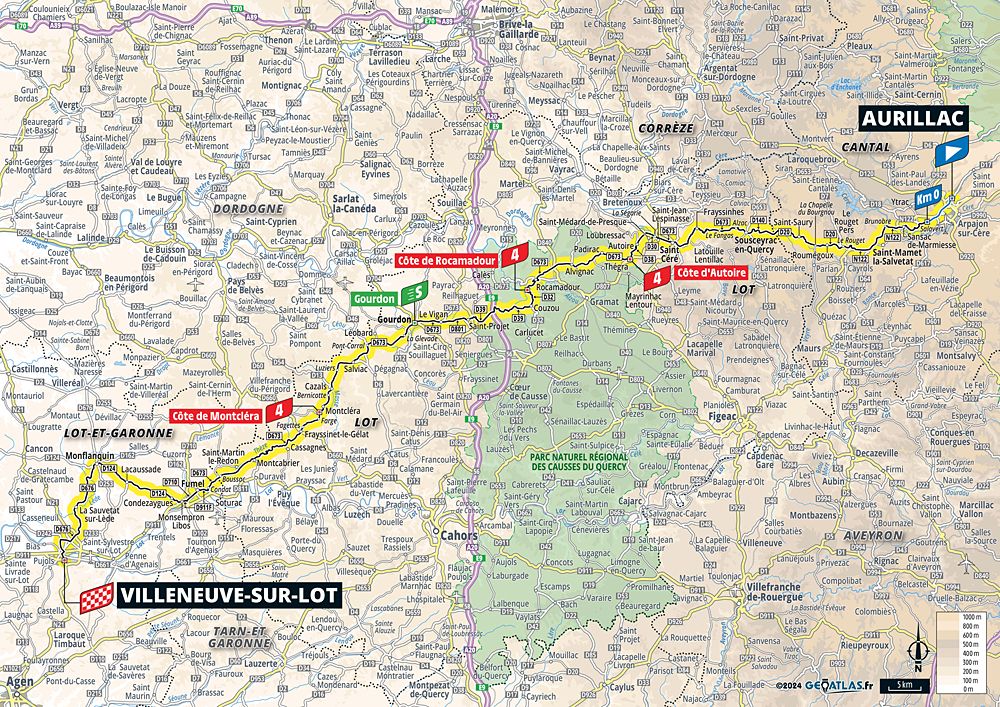 2024 Tour de France maps and profiles