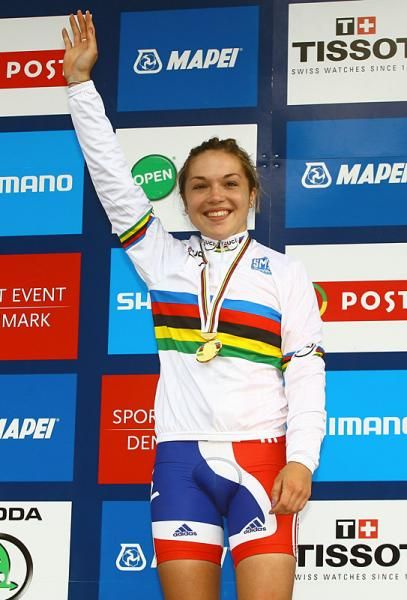 2011 junior women's road race world champion Lucy Garner (Great Britain)