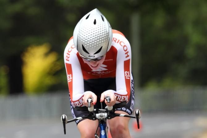 Uder 23 Champion, Ailie McDonald (ACT) approaches the finish line