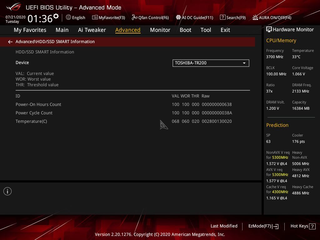 Asus ROG Strix Z490-E BIOS