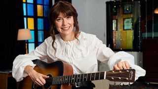 Molly Tuttle with her D-X2E signature acoustic guitar