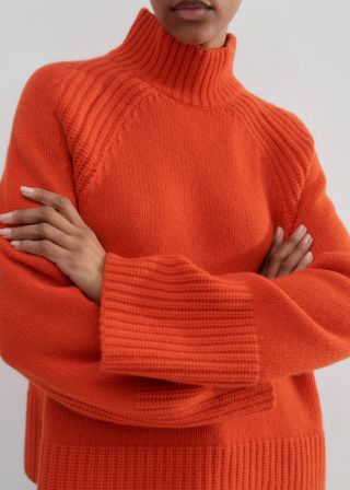 Cashmere High Neck Statement Jumper