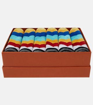 Cyrus Set of 6 Zigzag Terry Face Towels