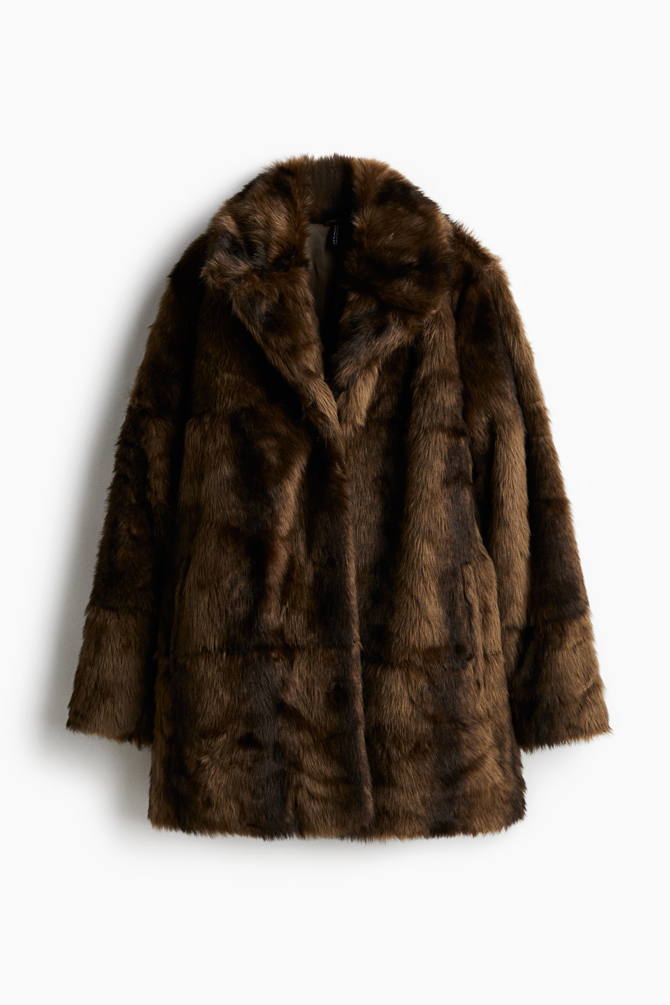 Fluffy Coat - Dark Beige