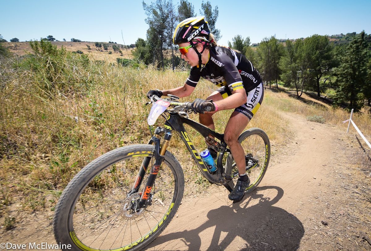 Erin Huck (Scott 3Rox Racing) probably had the ride of the day by bridging up to Batty and Pendrel