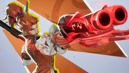 Marvel Rivals Elsa Bloodstone aiming glowing double-barrel shotgun