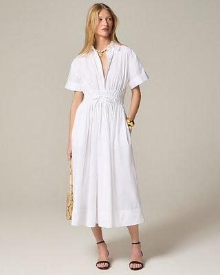 Elena Shirtdress in Cotton Poplin