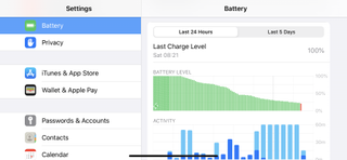 An image showing the battery screen on an iPhone 11