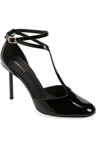 Lysandra T-Strap Patent Leather Pump