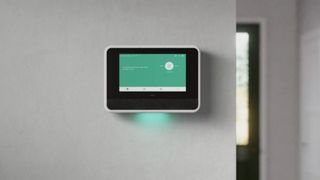 Vivint's user interface demonstrated on an alarm unit