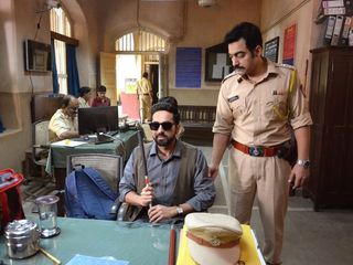 A still from the movie Andhadhun