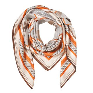 Aspinal of London Graphic Polo Silk Scarf