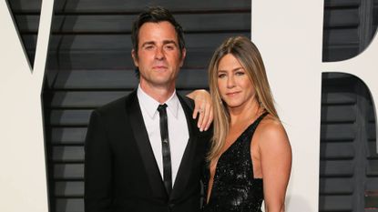 Jennifer Aniston and Justin Theroux attend the 2017 Vanity Fair Oscar Party