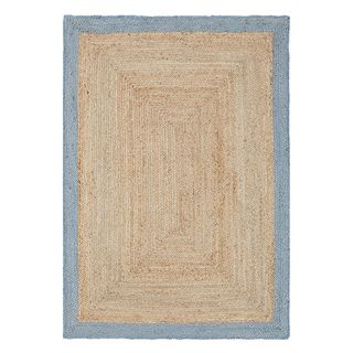 jude blue bordered rug