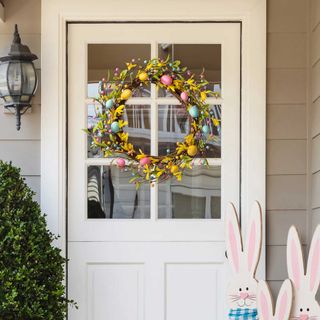 easter door wreath