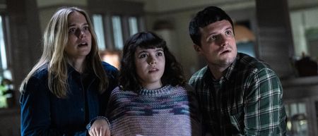 Josh Hutcherson, Elizabeth Lail, and Piper Rubio in Five Nights At Freddy's 2 