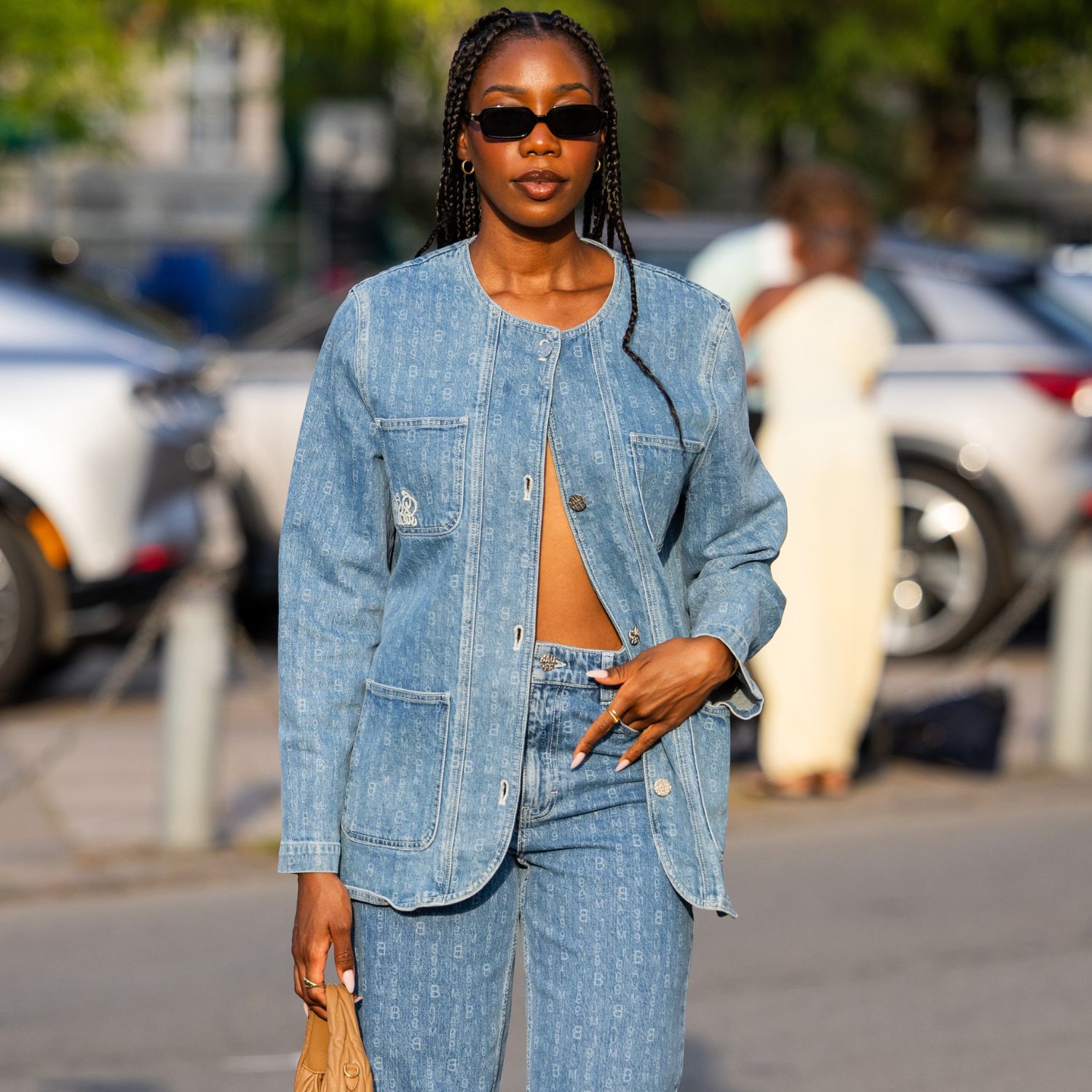  The cool-girls of Copenhagen have signalled the return of the denim jacket 