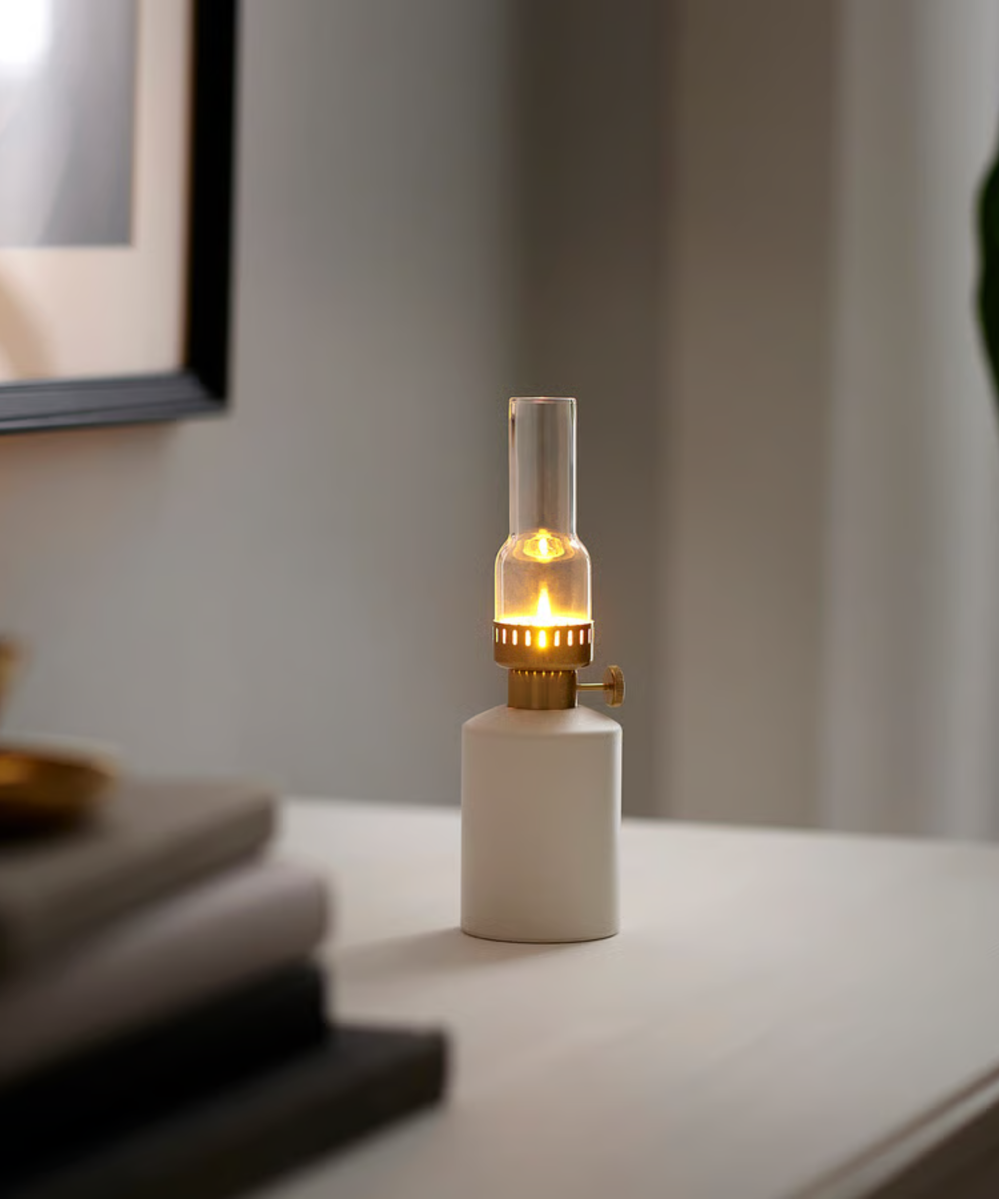 a small table lamp