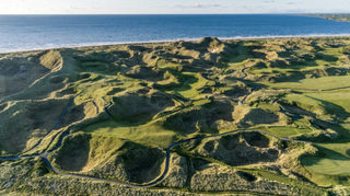 Enniscrone Dunes course pictured from above