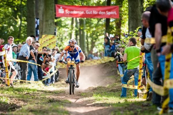 Fabien Giger races downhill