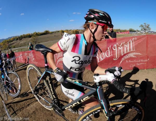 Julie Krasniak (Rapha Focus) was highly effective today