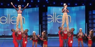 Dance act performing on the Ellen show.
